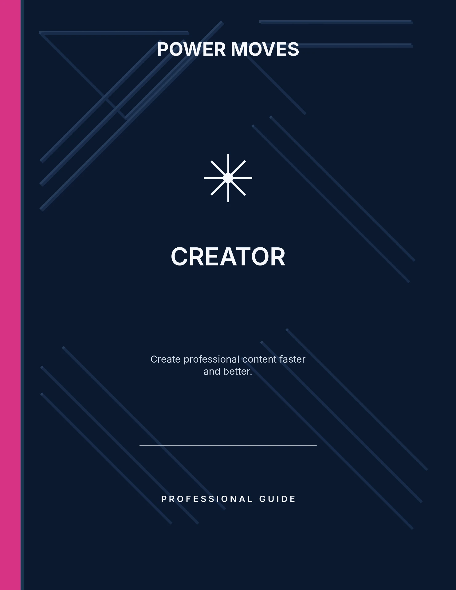Cover of Creator Professional Guide, a Power Moves professional guide